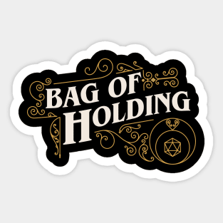 Victorian Bag of Holding Tabletop RPG Sticker